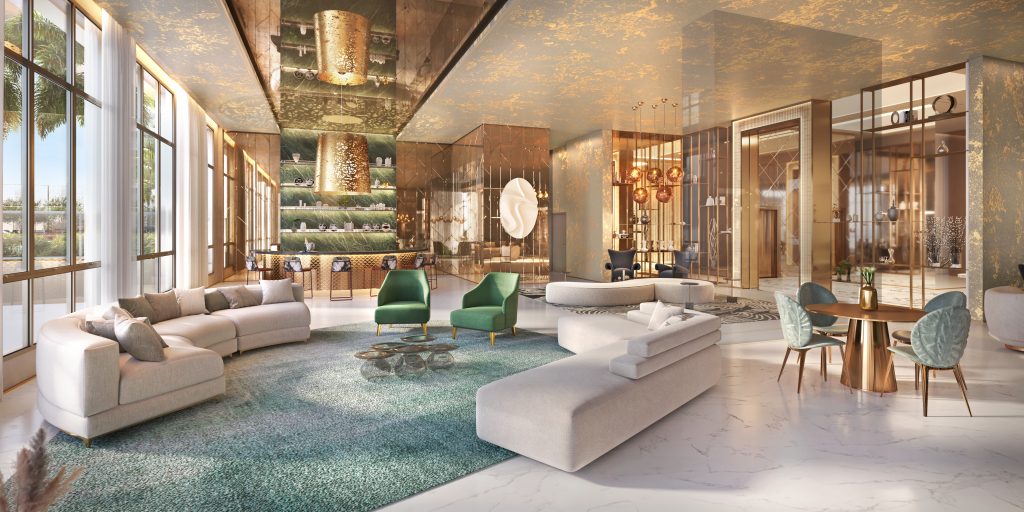 Perspectiva ilustrada: Party Lounge, salão de festas do Heaven by Yoo Residences