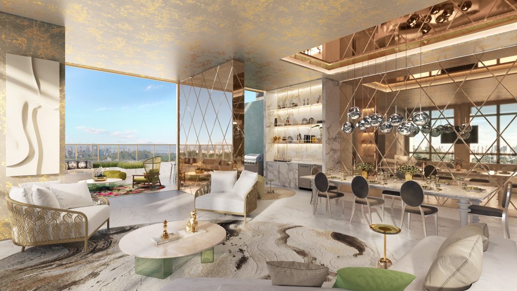 Perspectiva ilustrada: Private House, espaço comum para receber do Heaven by Yoo Residences