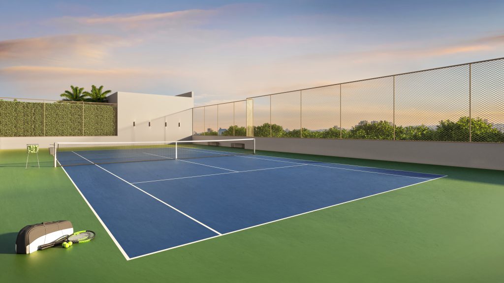 Perspectiva ilustrada: Tennis Court, quadra de tênis do Heaven by Yoo Residences